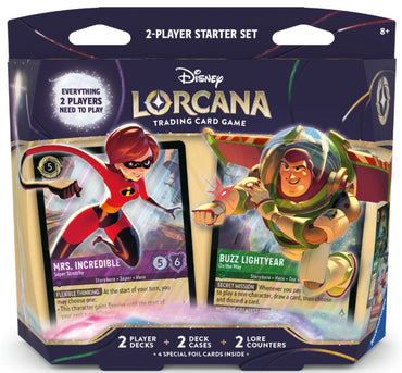 Disney Lorcana- WIlds Unknown TWO-PLAYER DECK- ELASTIGIRL/BUZZ LIGHTYEAR Starter deck