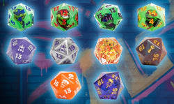 Dice- MTG TMNT PACKS Blind bag (Random Dice set, Coin, & Dice Bag)