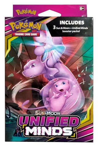 Pokemon- Unified Minds 3 Booster Packs Hanger Box Sealed Sun & Moon