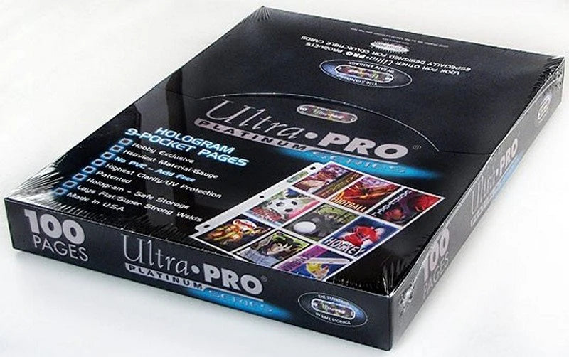 Ultra Pro- 9 Pocket Pages (100 ct) For Binder storage