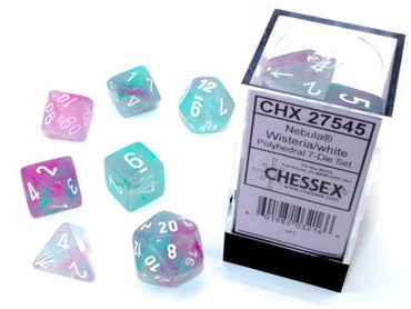 Chessex- Nebula Polyhedral 7-Die set Dice