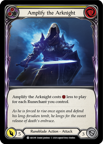 Amplify the Arknight (Yellow) [ARC095] Unlimited Edition Rainbow Foil