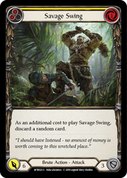 Savage Swing (Yellow) [WTR021-C] Alpha Print Rainbow Foil