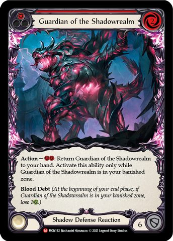 Guardian of the Shadowrealm (Rainbow Foil) [MON192-RF] 1st Edition Rainbow Foil