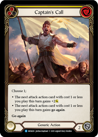 Captain's Call (Yellow) [MON261] 1st Edition Normal