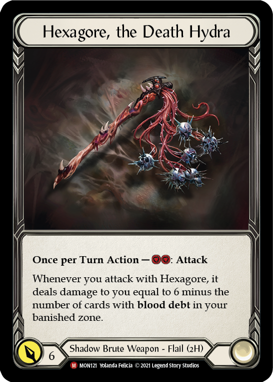 Hexagore, the Death Hydra (Cold Foil) [MON121-CF] 1st Edition Cold Foil