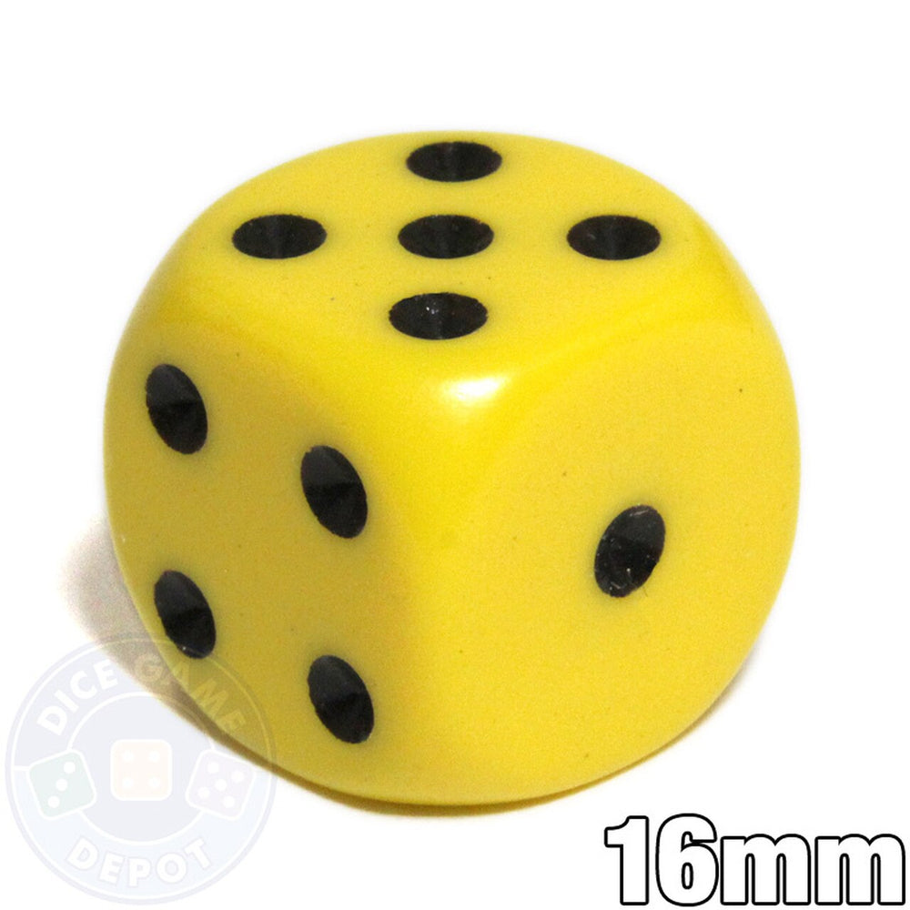 Dice- Solid 10d6 Dice 16mm