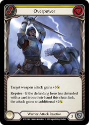Overpower (Yellow) [WTR124-R] Alpha Print Rainbow Foil