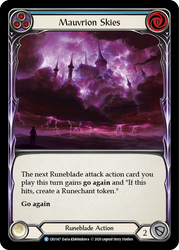 Mauvrion Skies (Blue) [CRU147] 1st Edition Rainbow Foil