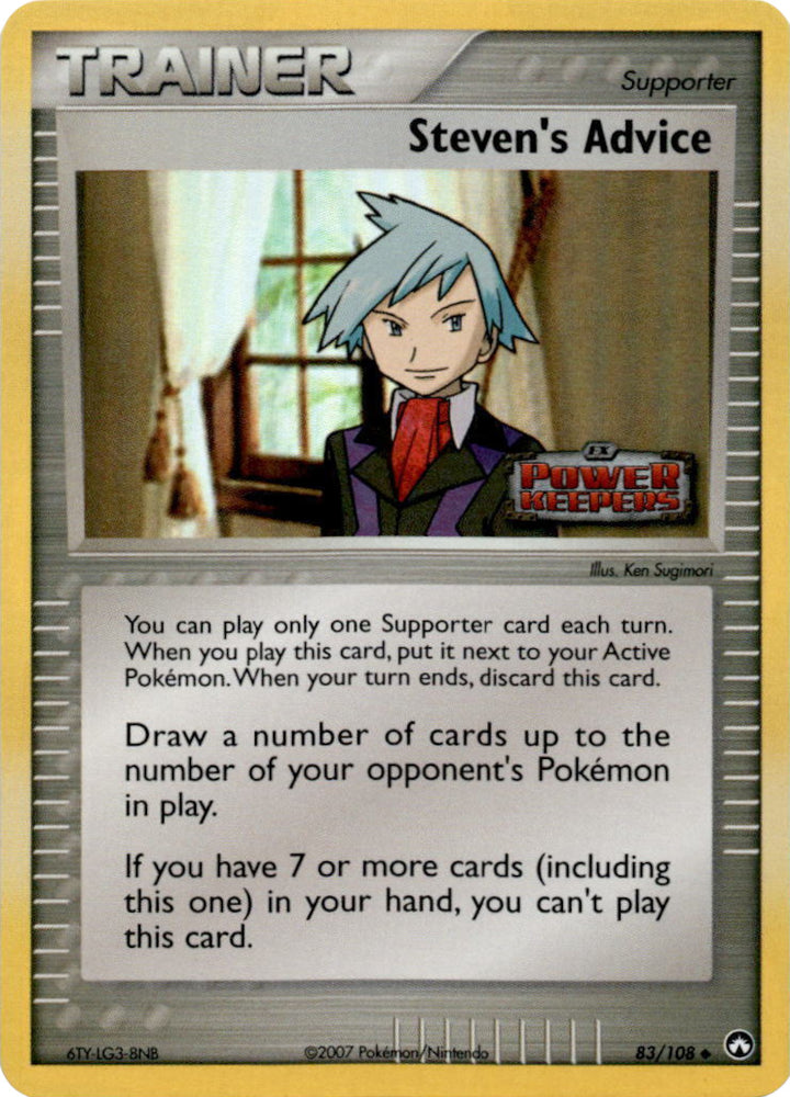Steven's Advice (83/108) (Stamped) [EX: Power Keepers]