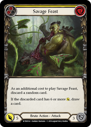 Savage Feast (Yellow) [WTR015-R] Alpha Print Normal