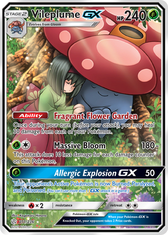 Vileplume GX (211/236) [Sun & Moon: Cosmic Eclipse]