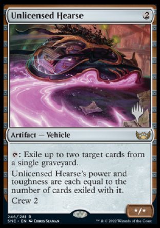Unlicensed Hearse (Promo Pack) [Streets of New Capenna Promos]