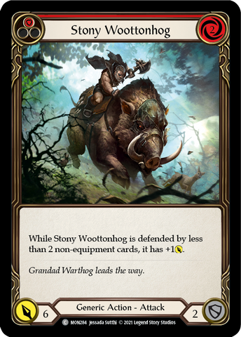 Stony Woottonhog (Red) [MON284] 1st Edition Normal