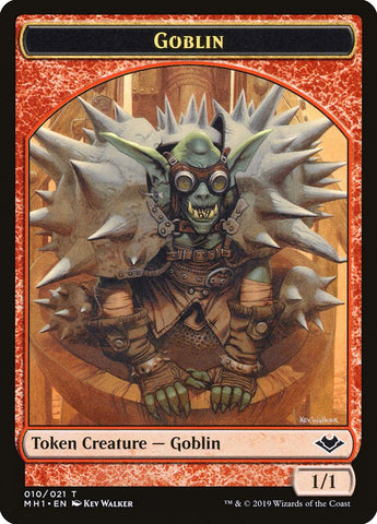 Goblin (010) // Golem (018) Double-Sided Token [Modern Horizons Tokens]
