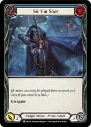 Sic 'Em Shot (Blue) [ARC074] Unlimited Edition Rainbow Foil