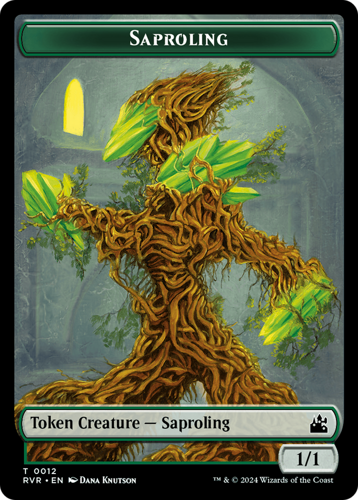 Saproling // Angel (0003) Double-Sided Token [Ravnica Remastered Tokens]