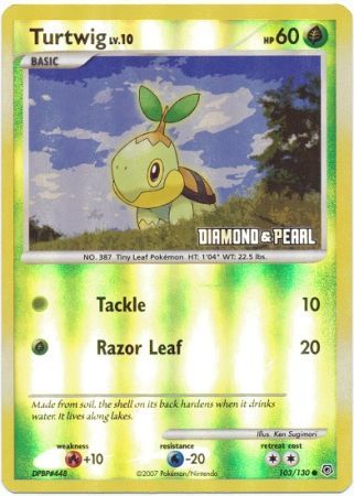 Turtwig (103/130) [Burger King Promos: 2008 Collection]