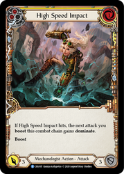 High Speed Impact (Yellow) [CRU107] 1st Edition Rainbow Foil