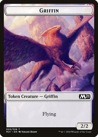 Dog // Griffin Double-Sided Token [Core Set 2021 Tokens]