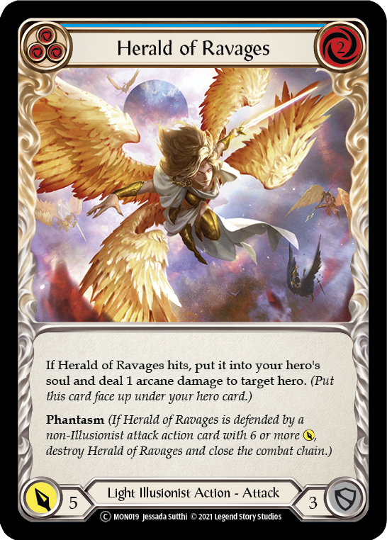 Herald of Ravages (Blue) [U-MON019] Unlimited Edition Normal