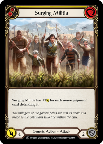 Surging Militia (Yellow) [U-MON288] Unlimited Edition Normal