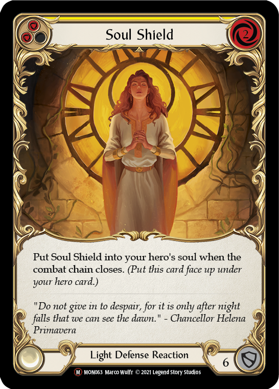 Soul Shield (Rainbow Foil) [U-MON063-RF] Unlimited Edition Rainbow Foil