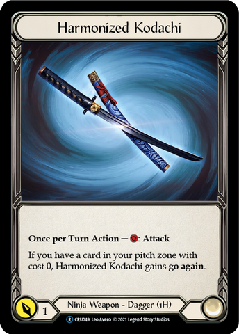 Harmonized Kodachi (Rainbow Foil) [CRU049-RF] Unlimited Rainbow Foil