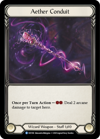 Aether Conduit [CRU160] 1st Edition Cold Foil