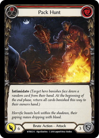 Pack Hunt (Red) [WTR023-C] Alpha Print Rainbow Foil