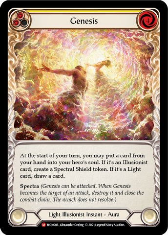 Genesis (Rainbow Foil) [MON006-RF] 1st Edition Rainbow Foil