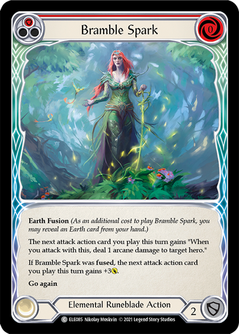 Bramble Spark (Red) [ELE085] (Tales of Aria)  1st Edition Rainbow Foil