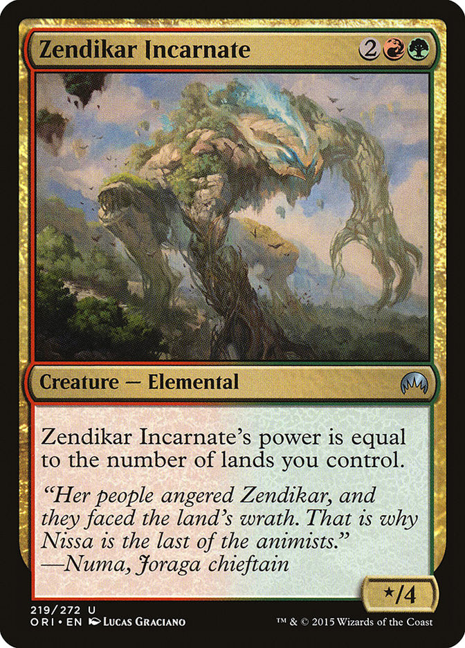 Zendikar Incarnate [Magic Origins]