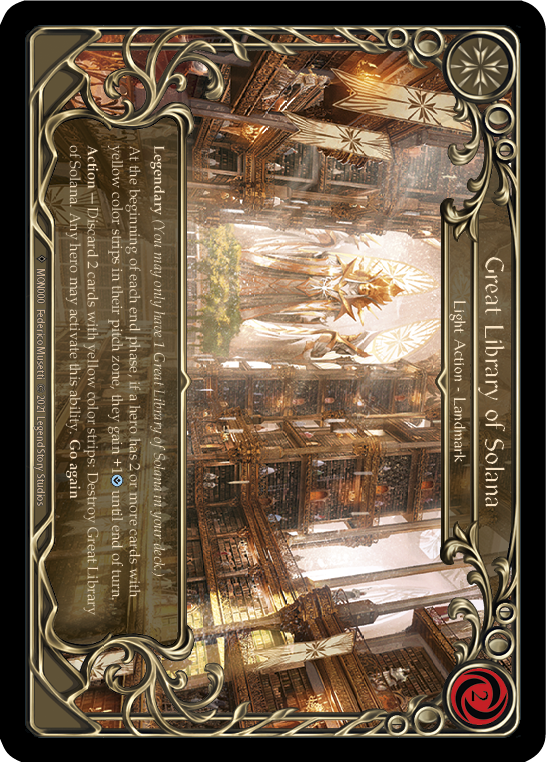 Great Library of Solana (Rainbow Foil) [U-MON000-RF] Unlimited Edition Rainbow Foil