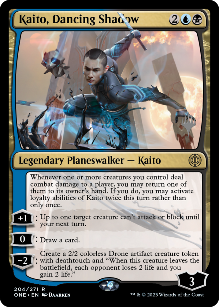 Kaito, Dancing Shadow (Promo Pack) [Phyrexia: All Will Be One Promos]