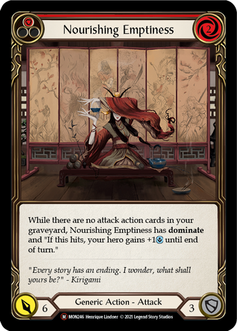 Nourishing Emptiness (Rainbow Foil) [U-MON246-RF] Unlimited Edition Rainbow Foil