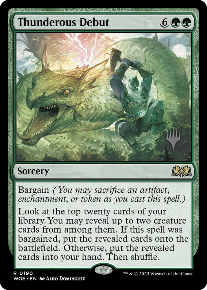 Thunderous Debut (Promo Pack) [Wilds of Eldraine Promos]