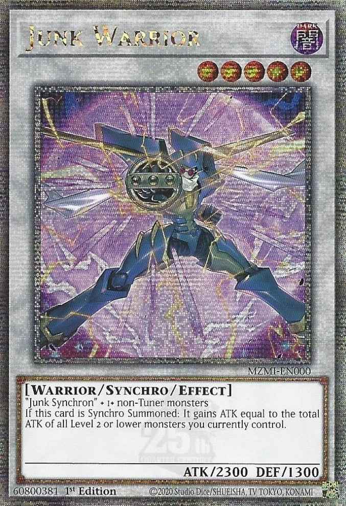 Junk Warrior (Quarter Century Secret Rare) [MZMI-EN000] Quarter Centur