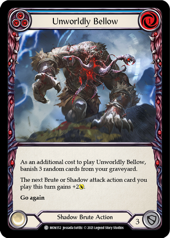 Unworldly Bellow (Blue) [MON152] 1st Edition Normal