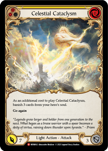 Celestial Cataclysm (Rainbow Foil) [MON062-RF] 1st Edition Rainbow Foil