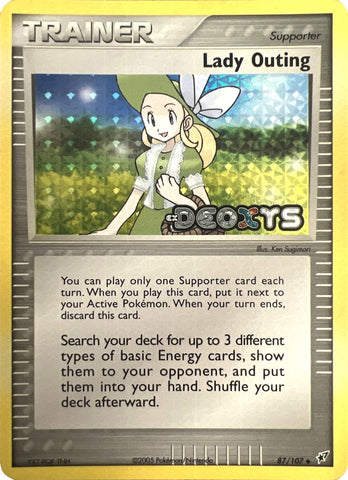 Lady Outing (87/107) (Stamped) [EX: Deoxys]