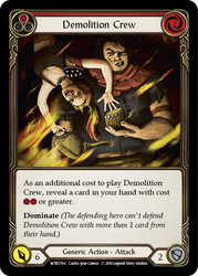 Demolition Crew (Red) [WTR179-C] Alpha Print Rainbow Foil