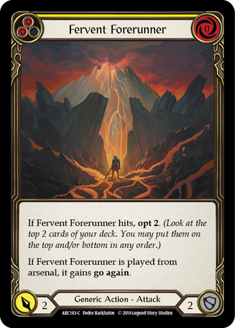 Fervent Forerunner (Yellow) [ARC183-C] 1st Edition Normal