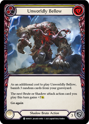 Unworldly Bellow (Yellow) [MON151] 1st Edition Normal