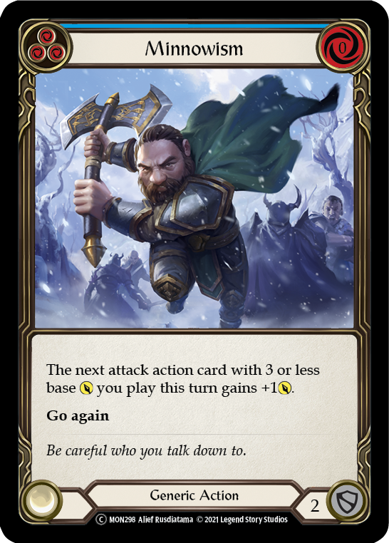 Minnowism (Blue) (Rainbow Foil) [U-MON298-RF] Unlimited Edition Rainbow Foil