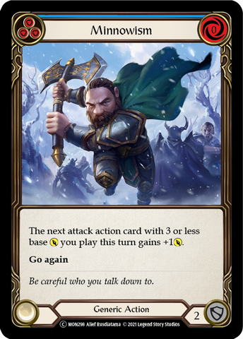 Minnowism (Blue) (Rainbow Foil) [U-MON298-RF] Unlimited Edition Rainbow Foil