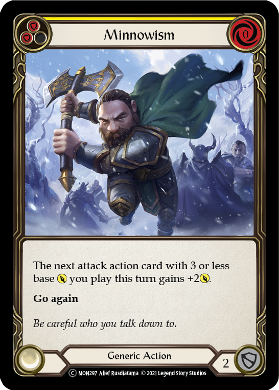 Minnowism (Yellow) (Rainbow Foil) [U-MON297-RF] Unlimited Edition Rainbow Foil