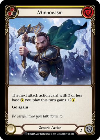 Minnowism (Yellow) (Rainbow Foil) [U-MON297-RF] Unlimited Edition Rainbow Foil