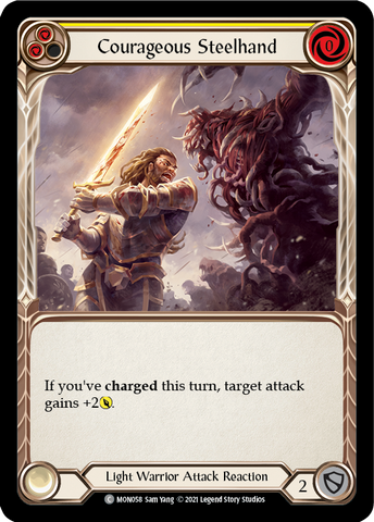 Courageous Steelhand (Yellow) [MON058] 1st Edition Normal