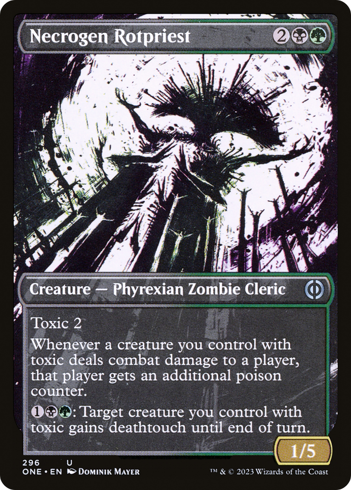 Necrogen Rotpriest (Borderless Ichor) [Phyrexia: All Will Be One]